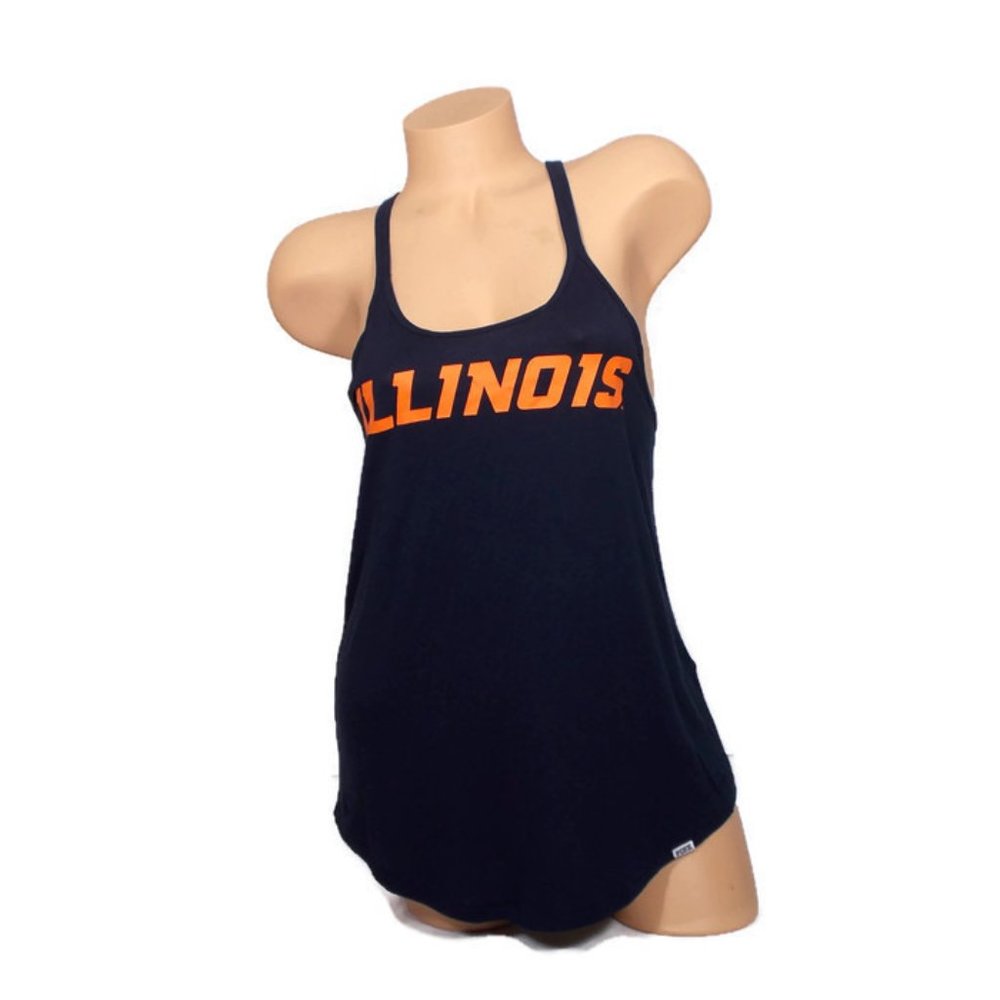 PINK Univ Of Illinois Super Soft Strappy Y Back